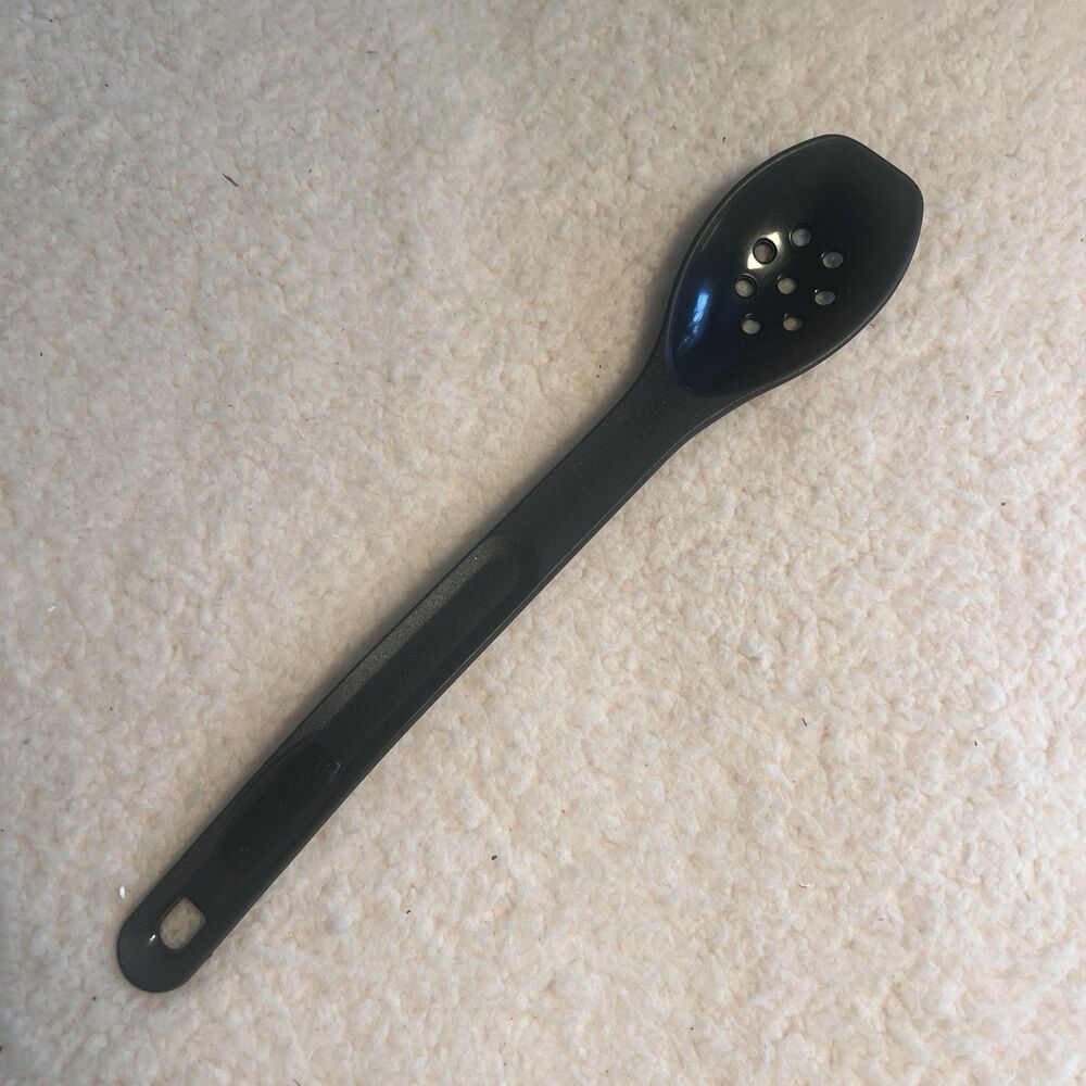 Rubbermaid Black Nylon Slotted Serving Cooking Spoon Vintage
